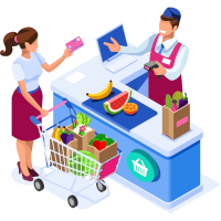 Розничные продажи и расчёт на кассе